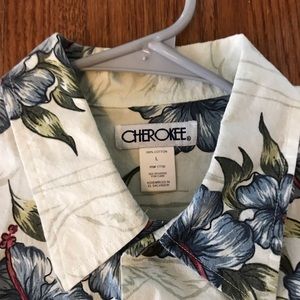Cherokee Hawaiian Shirt Large